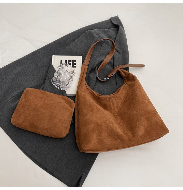 Sac Seau Suédine – Douceur d’Automne & Chic Sans Effort🍁