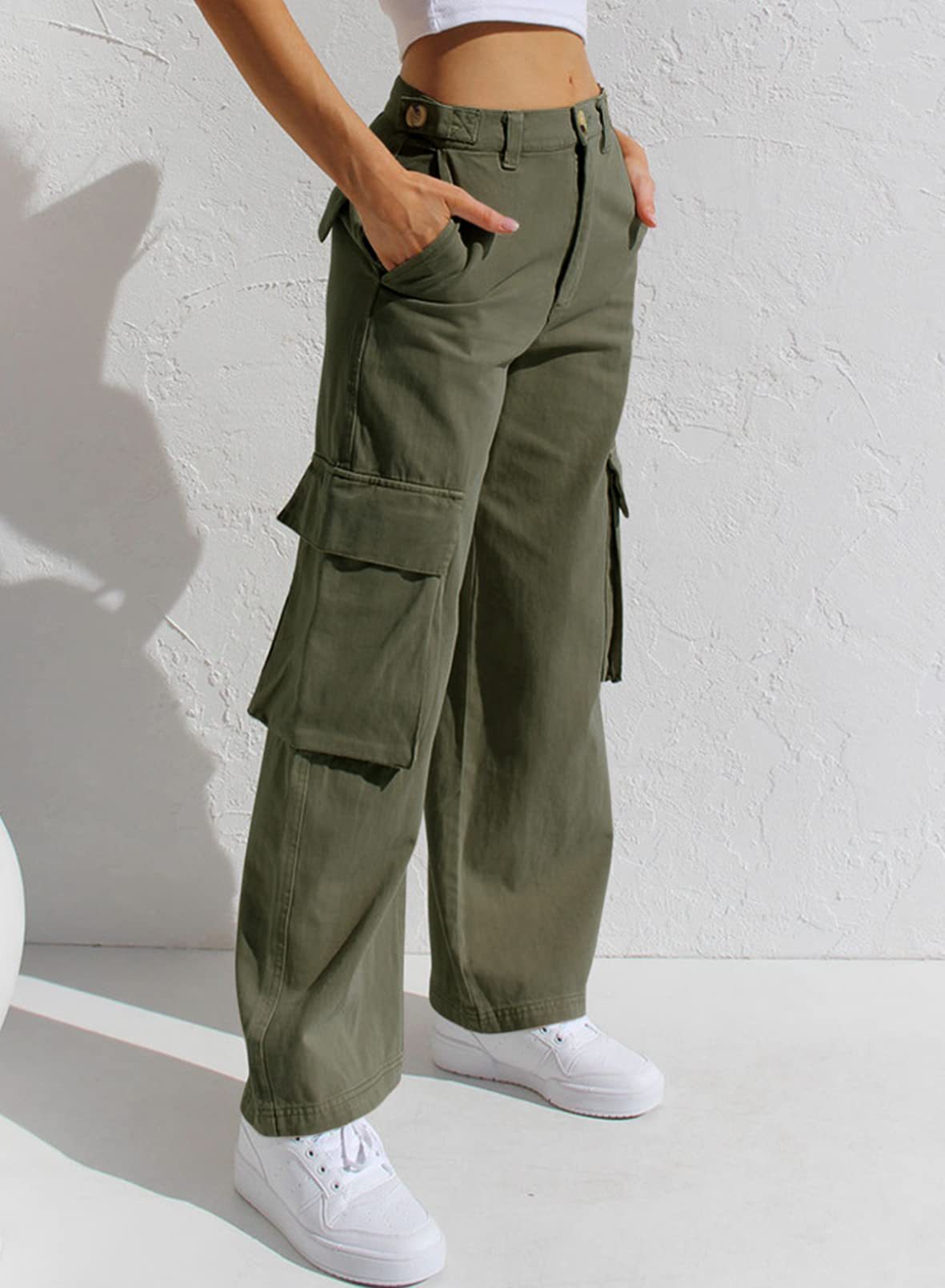 Pantalon Denim – Poches & Liberté Décontractée☀️