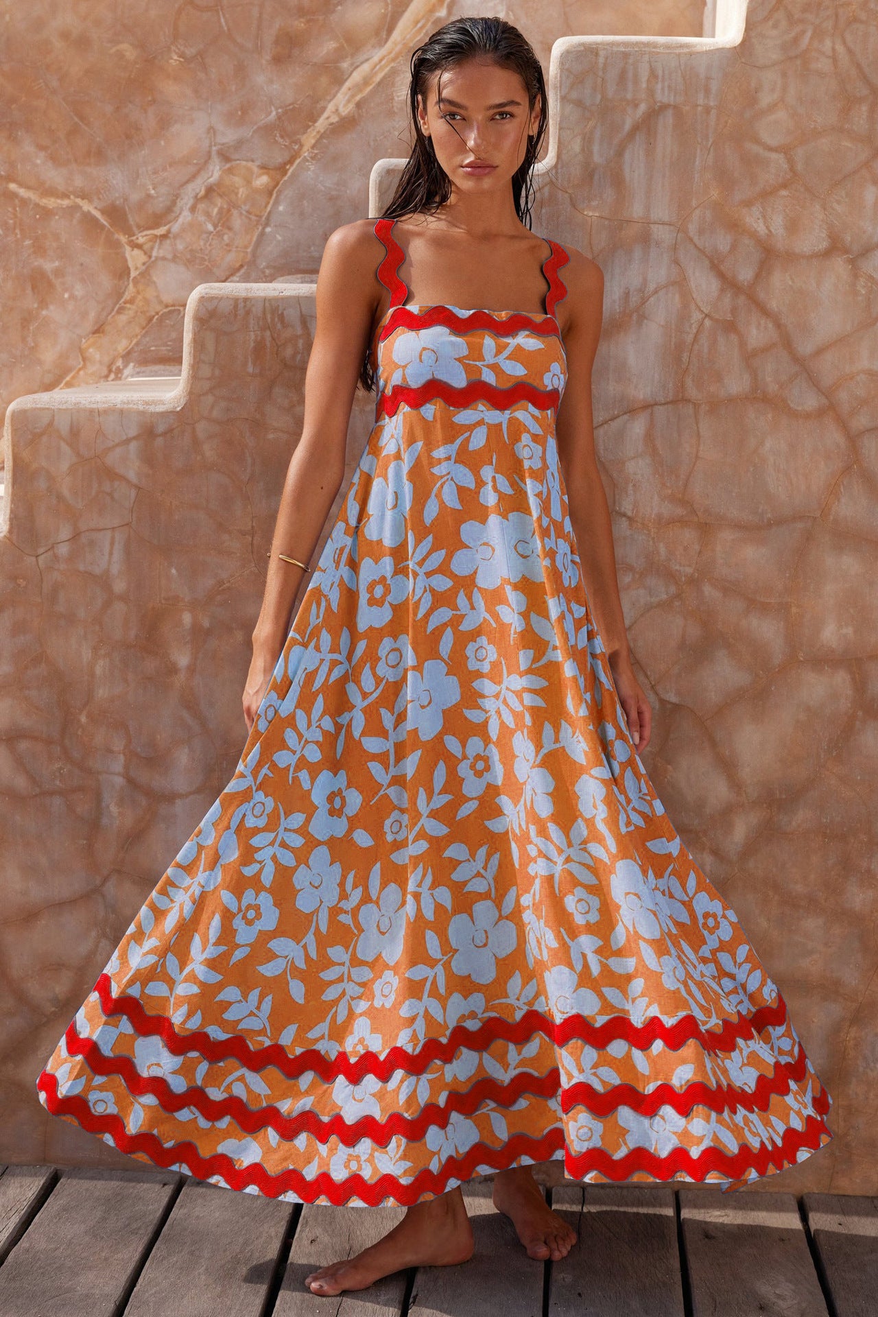 Robe Fleurie – Vagues Douces & Évasion Bohème🌸