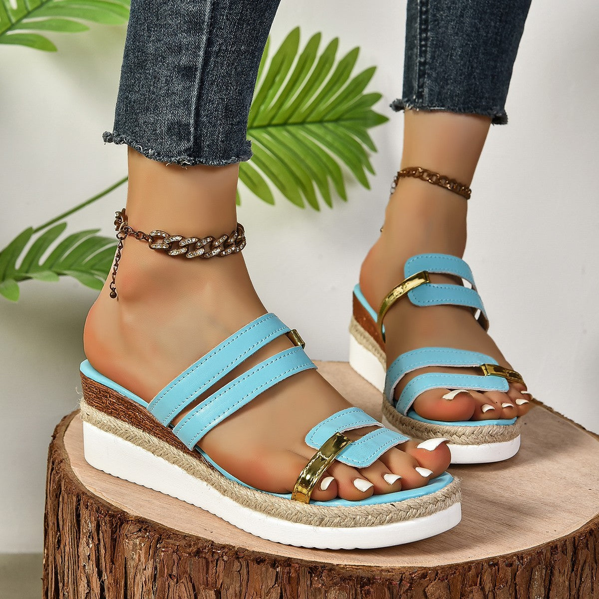 Sandales Bicolores – Énergie d’Été & Charme Bohème💕