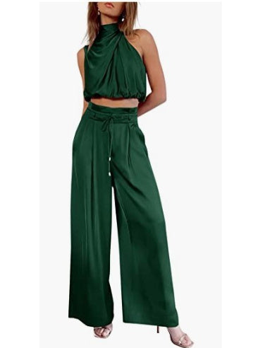 Ensemble Chic – Haut Stylé & Pantalon Fluide Bohème🌸 ️