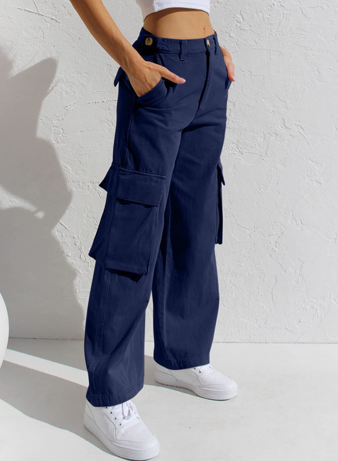 Pantalon Denim – Poches & Liberté Décontractée☀️