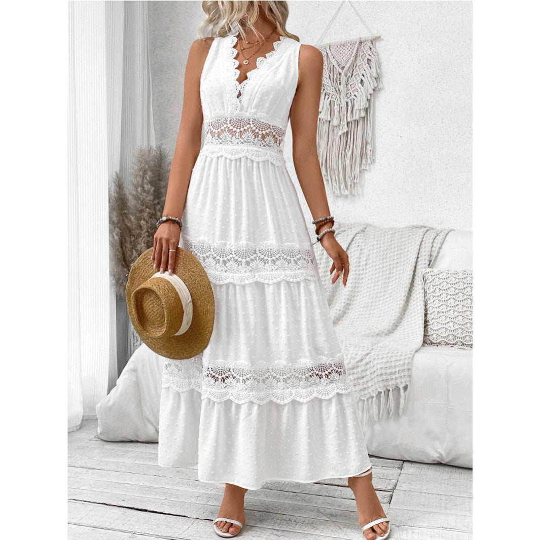 Robe Dentelle – Décolleté V & Élégance Éternelle🌹