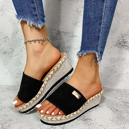 Sandales Compensées – Été XXL & Liberté Assumée💖