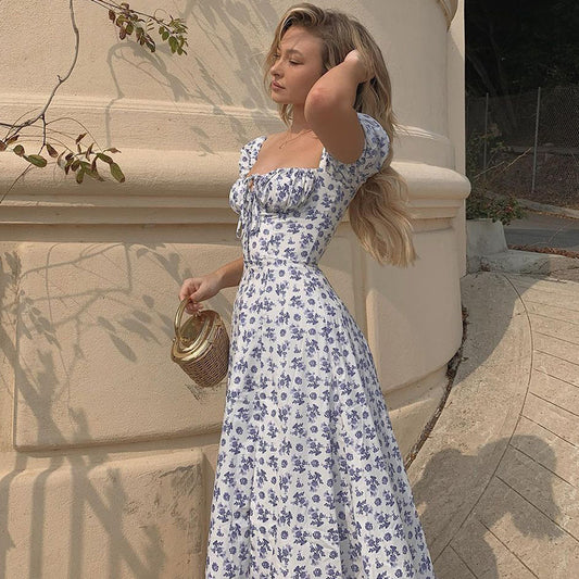 Robe Longue Fleurie – Romance d’Été & Élégance Féminine 🌺