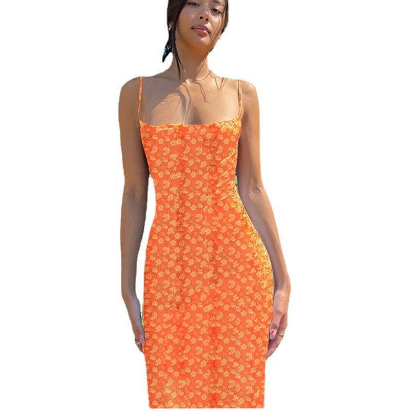 Robe Imprimée – Dos Nu & Charme d’Été🌈