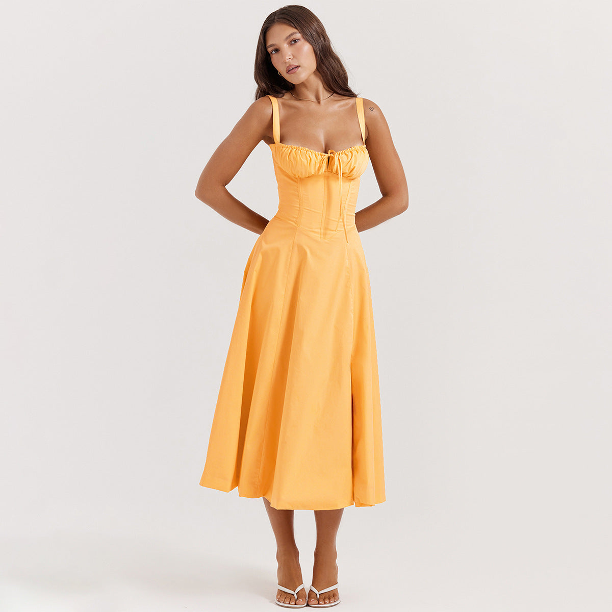 Robe Bord de Mer – Nœuds Croisés & Liberté d’Été🌅