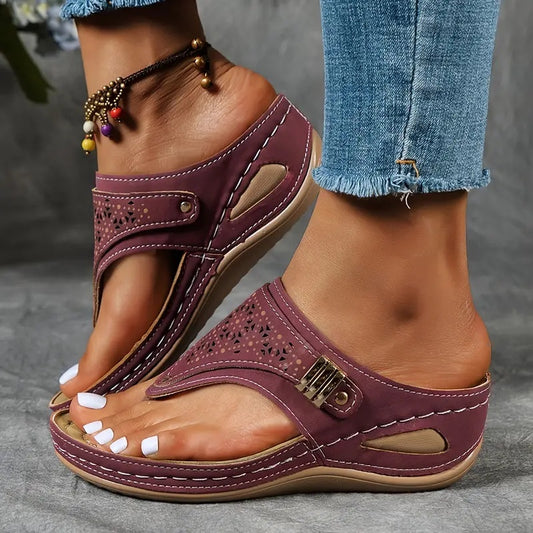 Sandales Compensées – Allure Romaine & Soleil Éternel☀️