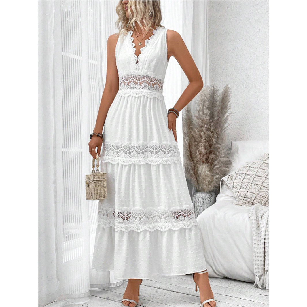 Robe Dentelle – Décolleté V & Élégance Éternelle🌹