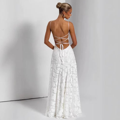 Robe Dos Nu – Chiffon Aérien & Liberté d’Été🌅