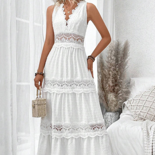 Robe Dentelle – Décolleté V & Élégance Éternelle🌹