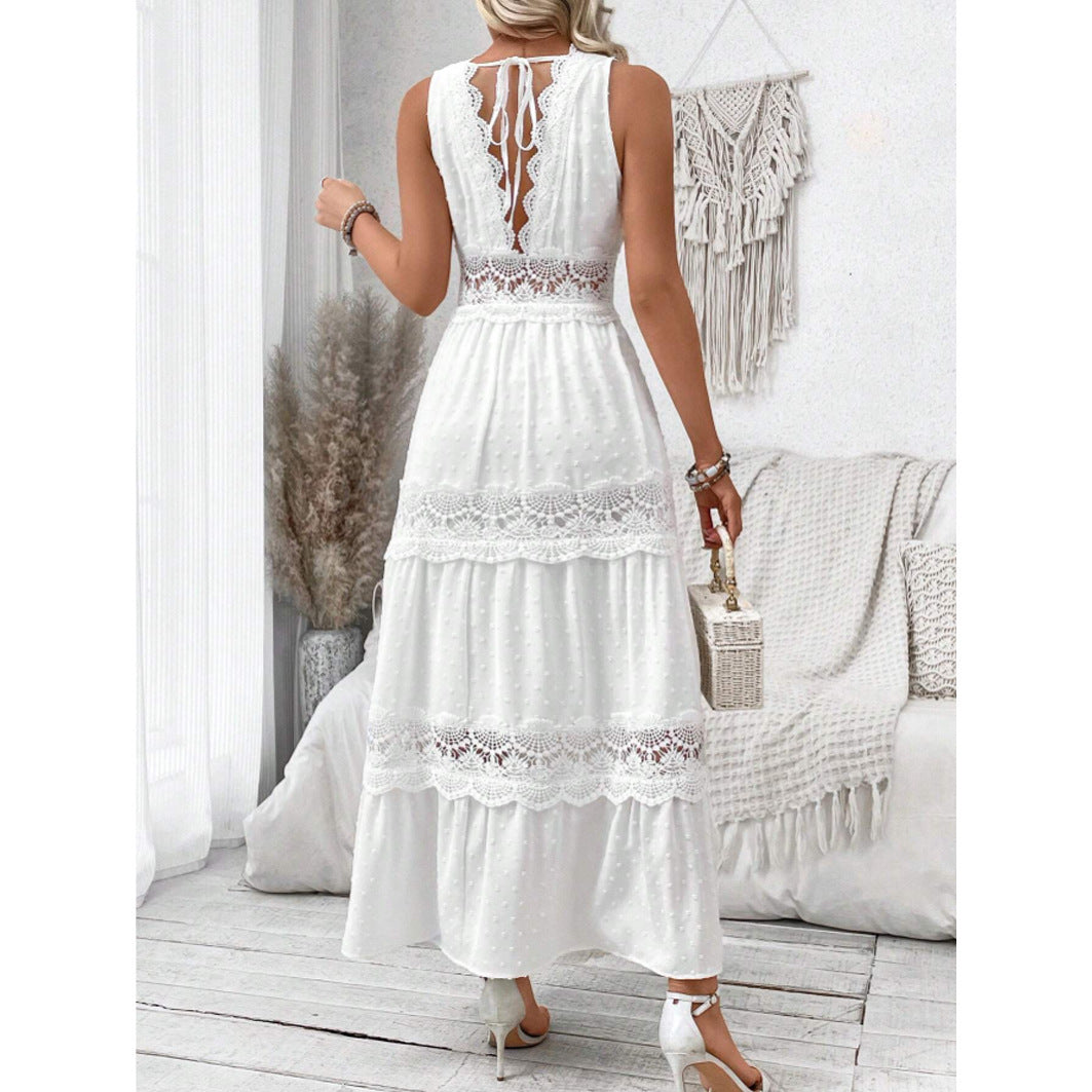 Robe Dentelle – Décolleté V & Élégance Éternelle🌹