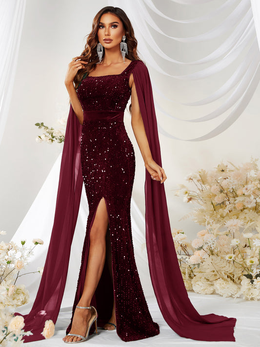 Robe Sirène – Paillettes Dansantes & Liberté Étincelante💖