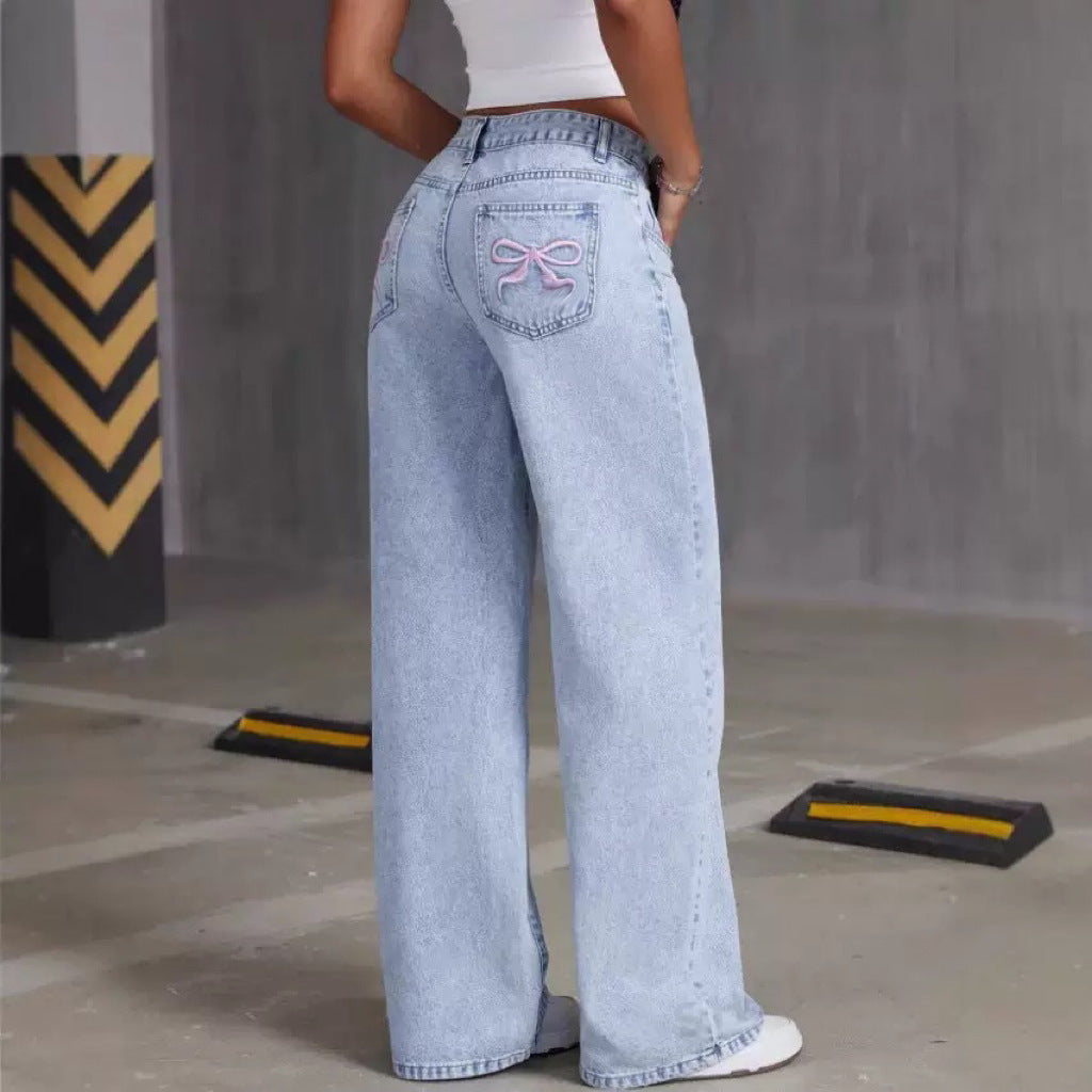 Pantalon Denim – Poches & Liberté Décontractée ✨