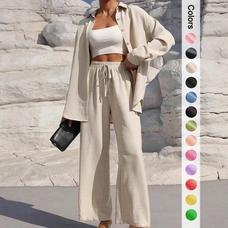 Ensemble Chemise & Pantalon – Élégance Moderne & Charme Intemporel💖