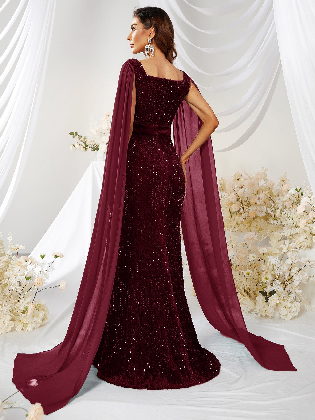 Robe Sirène – Paillettes Dansantes & Liberté Étincelante💖