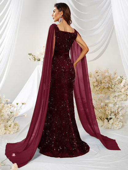 Robe Sirène – Paillettes Dansantes & Liberté Étincelante💖