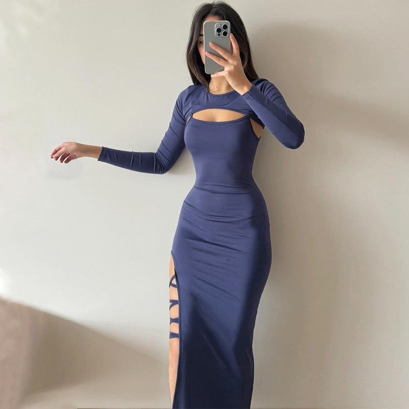 Ensemble Fendu – Manches Longues & Liberté Bohème👗