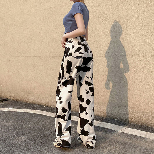 Pantalon Vachette – Contraste Graphique & Flow Urbain ⚡