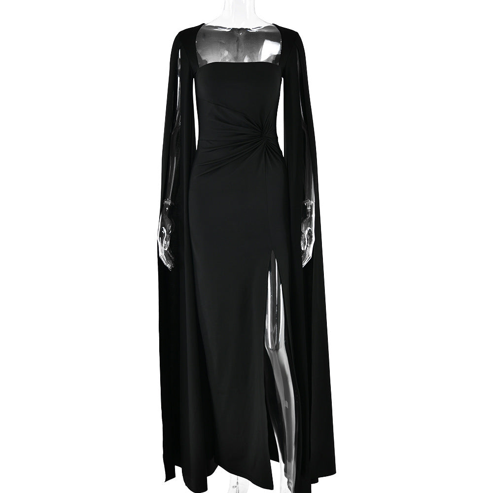 Robe Col Carré – Fente Élégante & Liberté d’Été🍹
