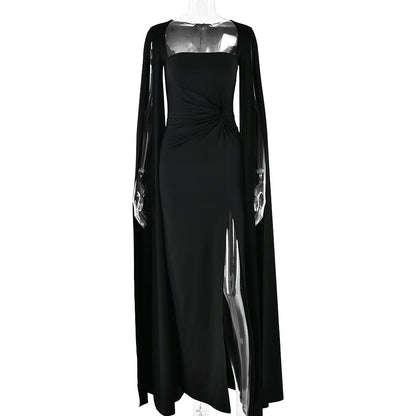 Robe Col Carré – Fente Élégante & Liberté d’Été🍹
