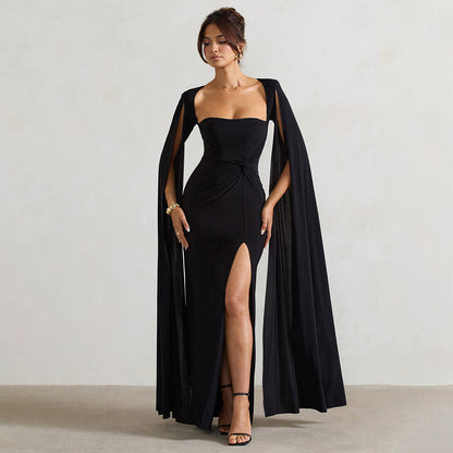 Robe Col Carré – Fente Élégante & Liberté d’Été🍹