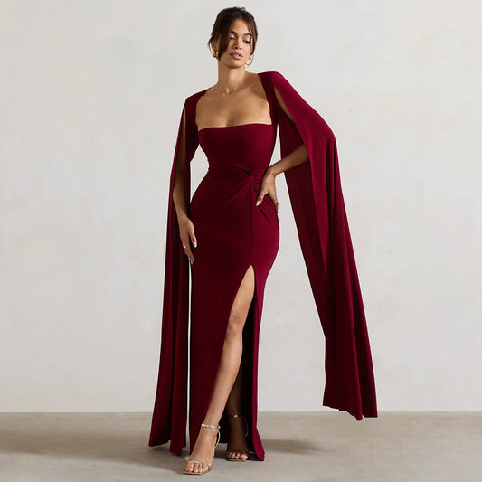Robe Col Carré – Fente Élégante & Liberté d’Été🍹