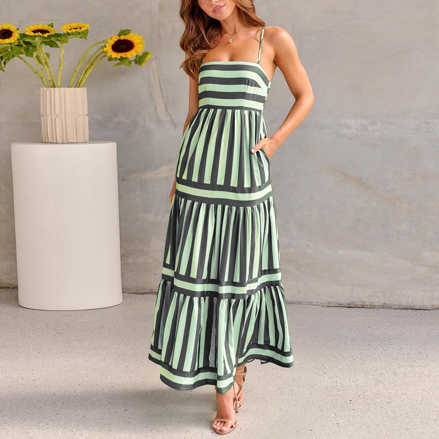 Robe Bretelles à Poches – Esprit Plage & Douceur Vagabonde💙