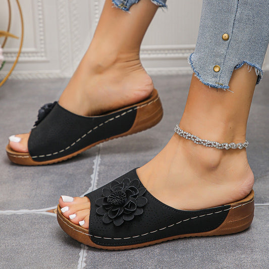Sandales à Talons Fleuries – Douceur Estivale et Liberté en Fleurs🌞