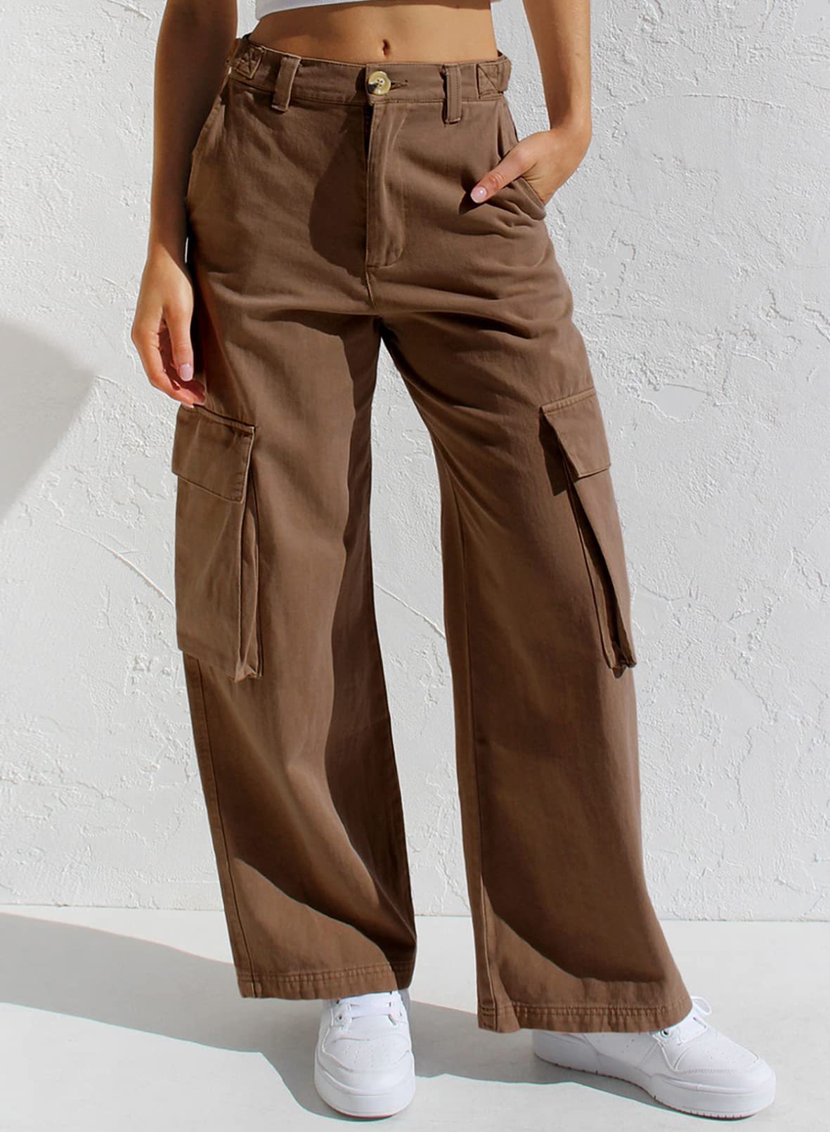Pantalon Denim – Poches & Liberté Décontractée☀️