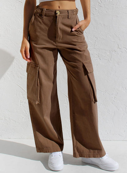 Pantalon Denim – Poches & Liberté Décontractée☀️