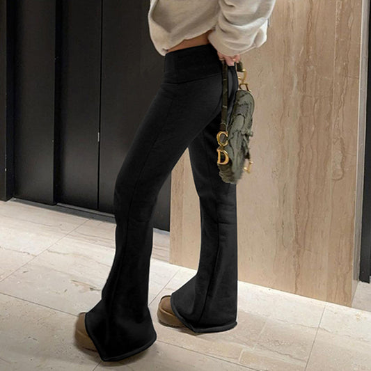 Pantalon Velours Fin – Couleur Unie & Charme d’Hiver ❄️