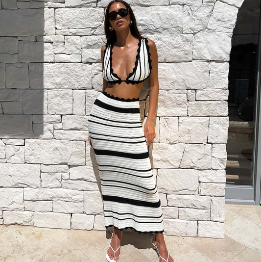 Bikini Rayé 2pcs – Vibe Y2K & Été Sans Limite🌊