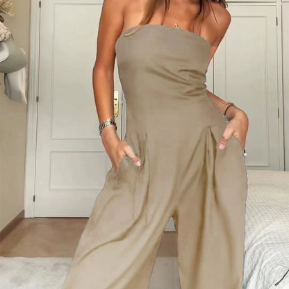 Combinaison Bustier – Jambe Large & Liberté Sans Effort ☀️