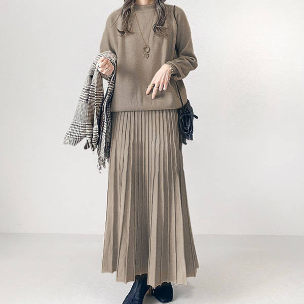 Ensemble Plissé – Élégance Longues Manches & Flow Urbain💖