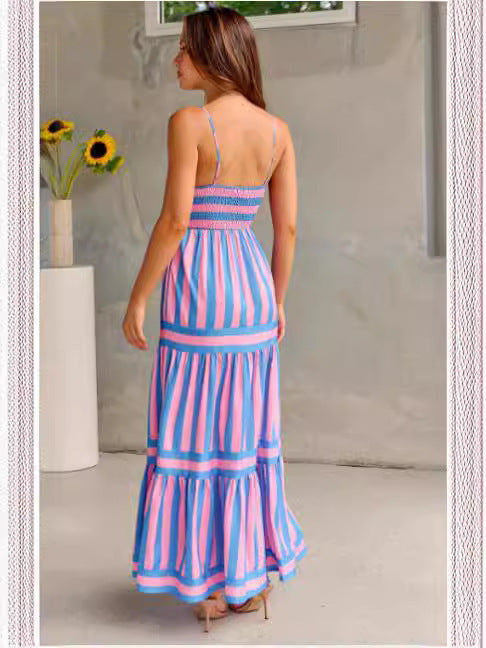 Robe Bretelles à Poches – Esprit Plage & Douceur Vagabonde💙
