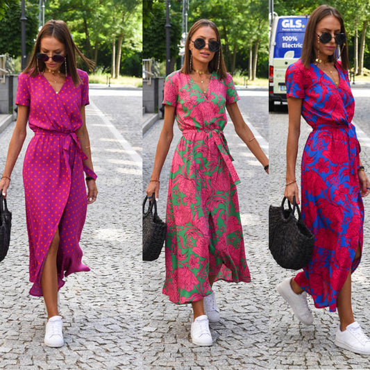 Robe de Plage – Fleurs Solaires & Esprit Bohème🌸